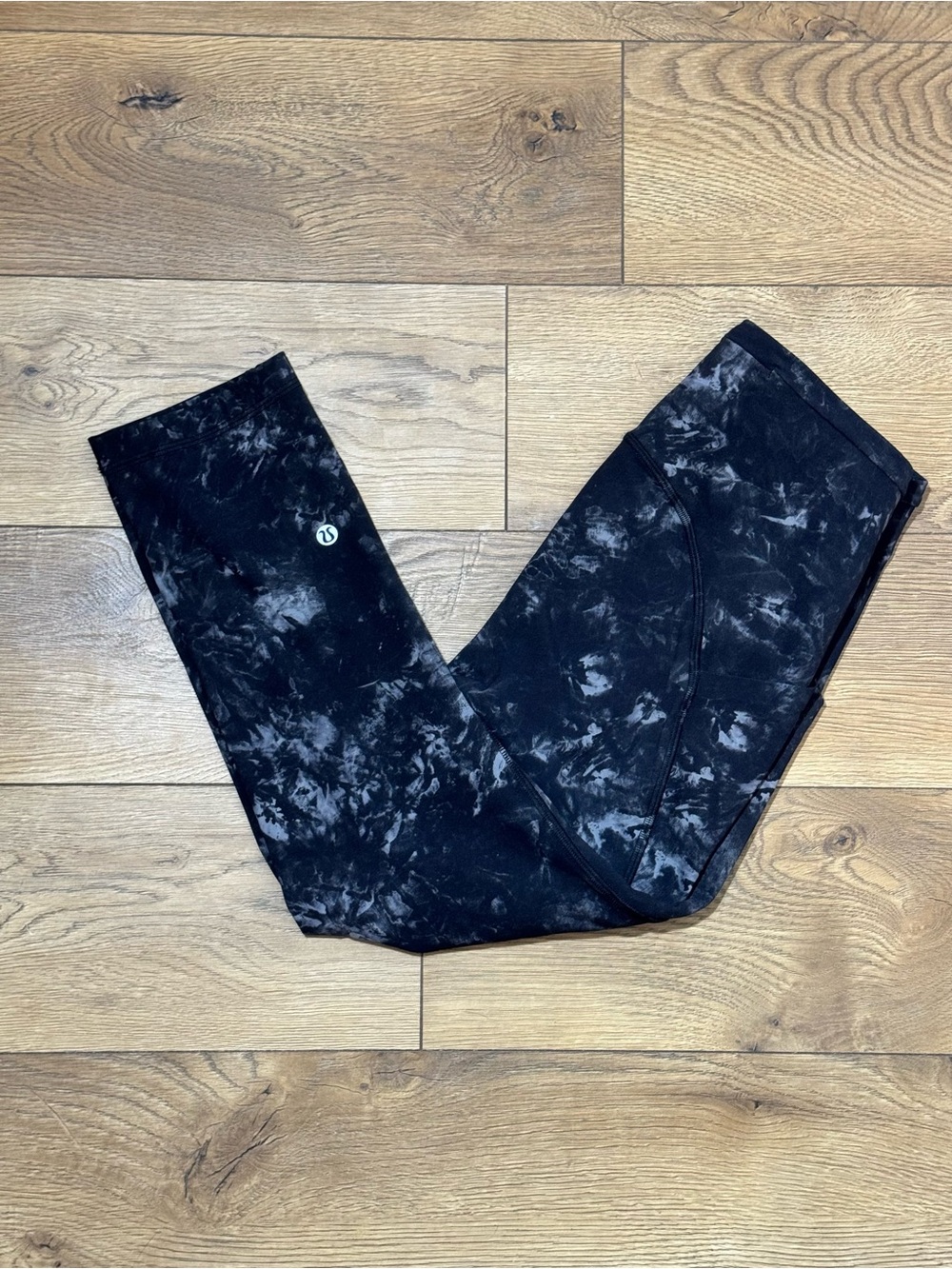 lululemon athletica Black Marble-Print Leggings